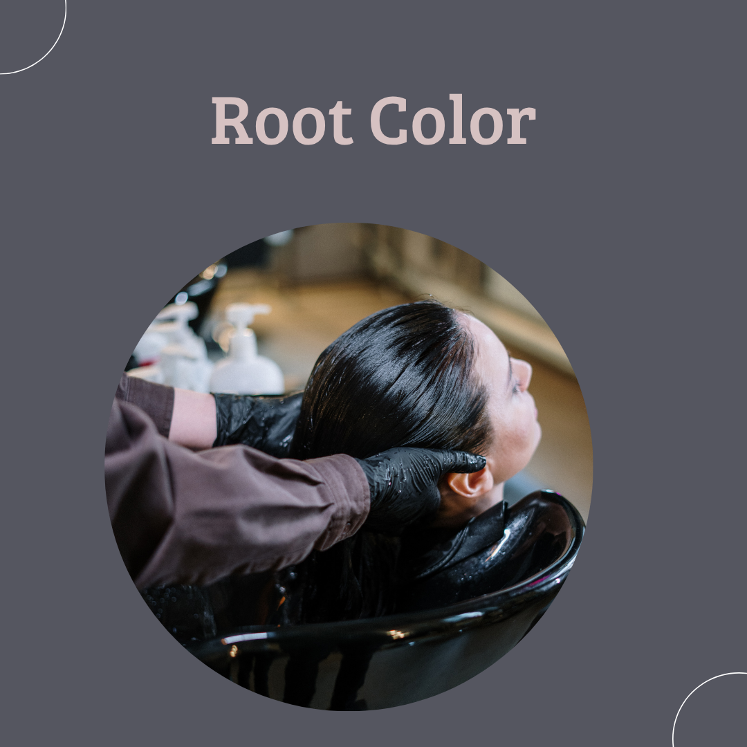 Hair Root Color Application